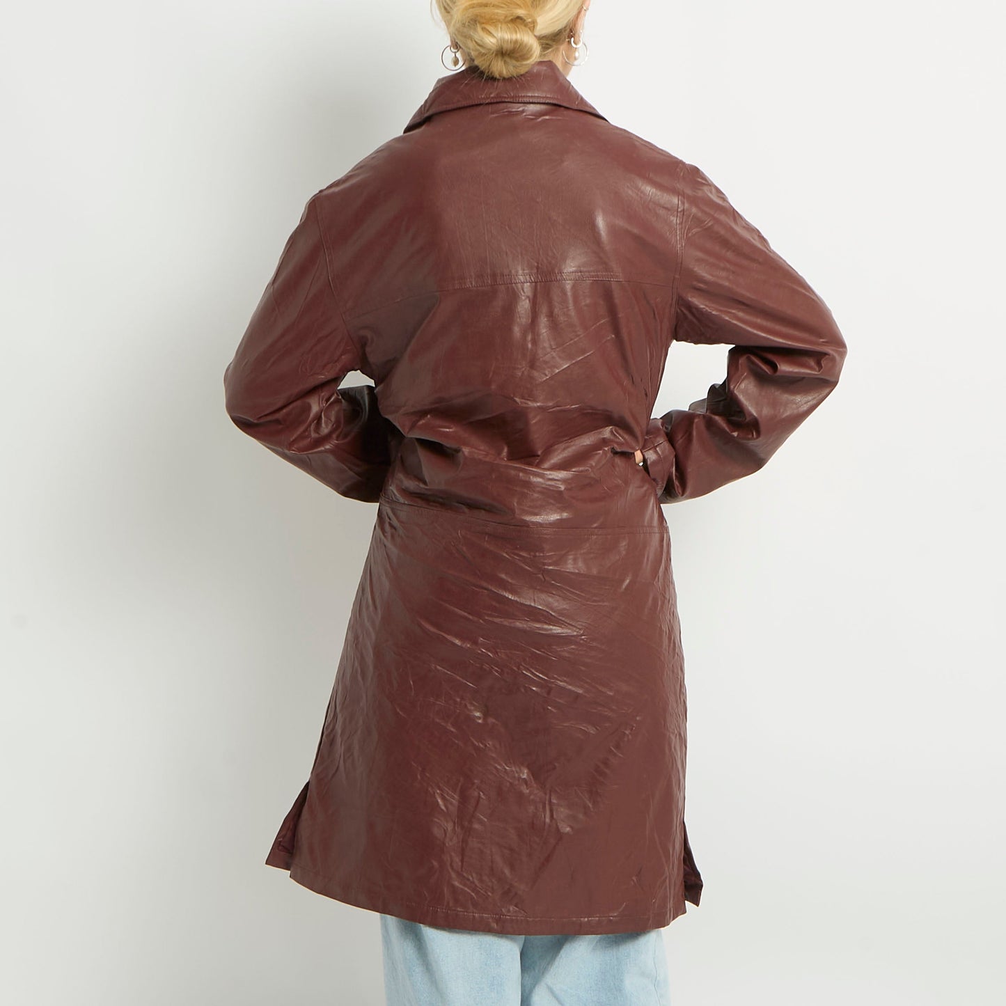 Leather Trench Coat - UK 12