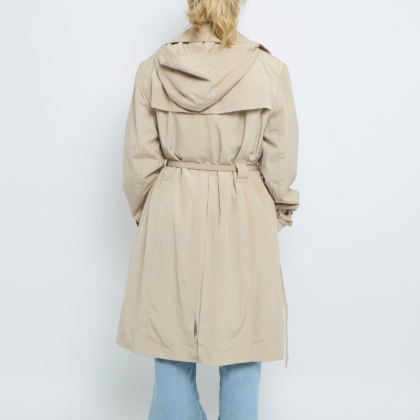 Belt  Buttoned Trench Coat - UK 14