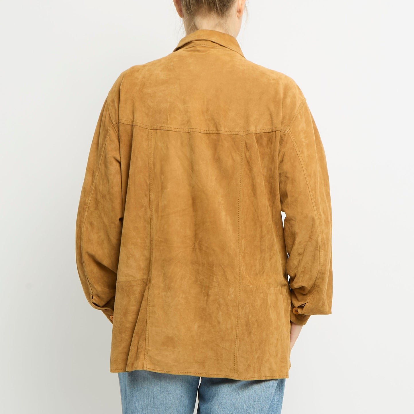 Suede Shirt Jacket - UK 14