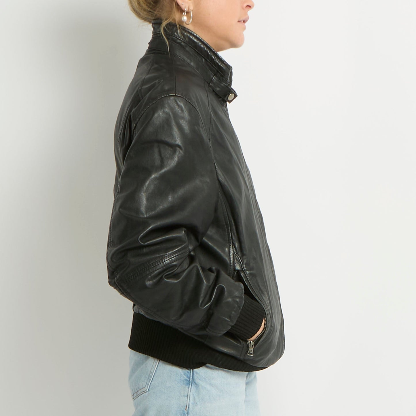 Buckle Detail Zip Jacket - UK 14