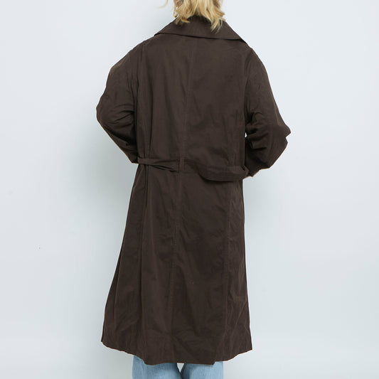 Belt  Buttoned Trench Coat - UK 14