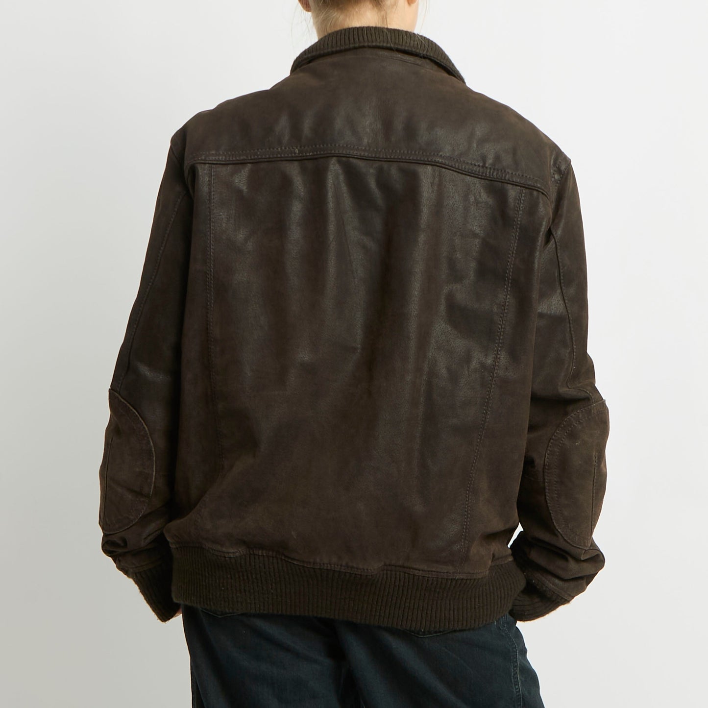 Suede Leather Jacket - UK 14