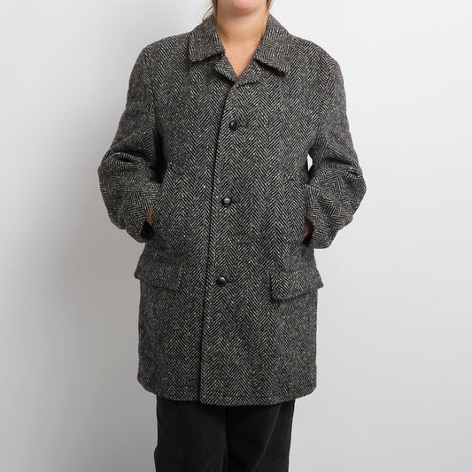 Wool Mix Blazer Style Coat - UK 14