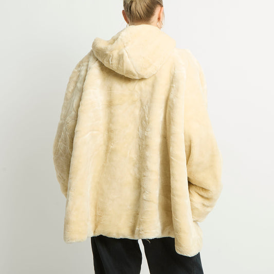 Heavyweight Faux Fur Long Jacket - UK 16