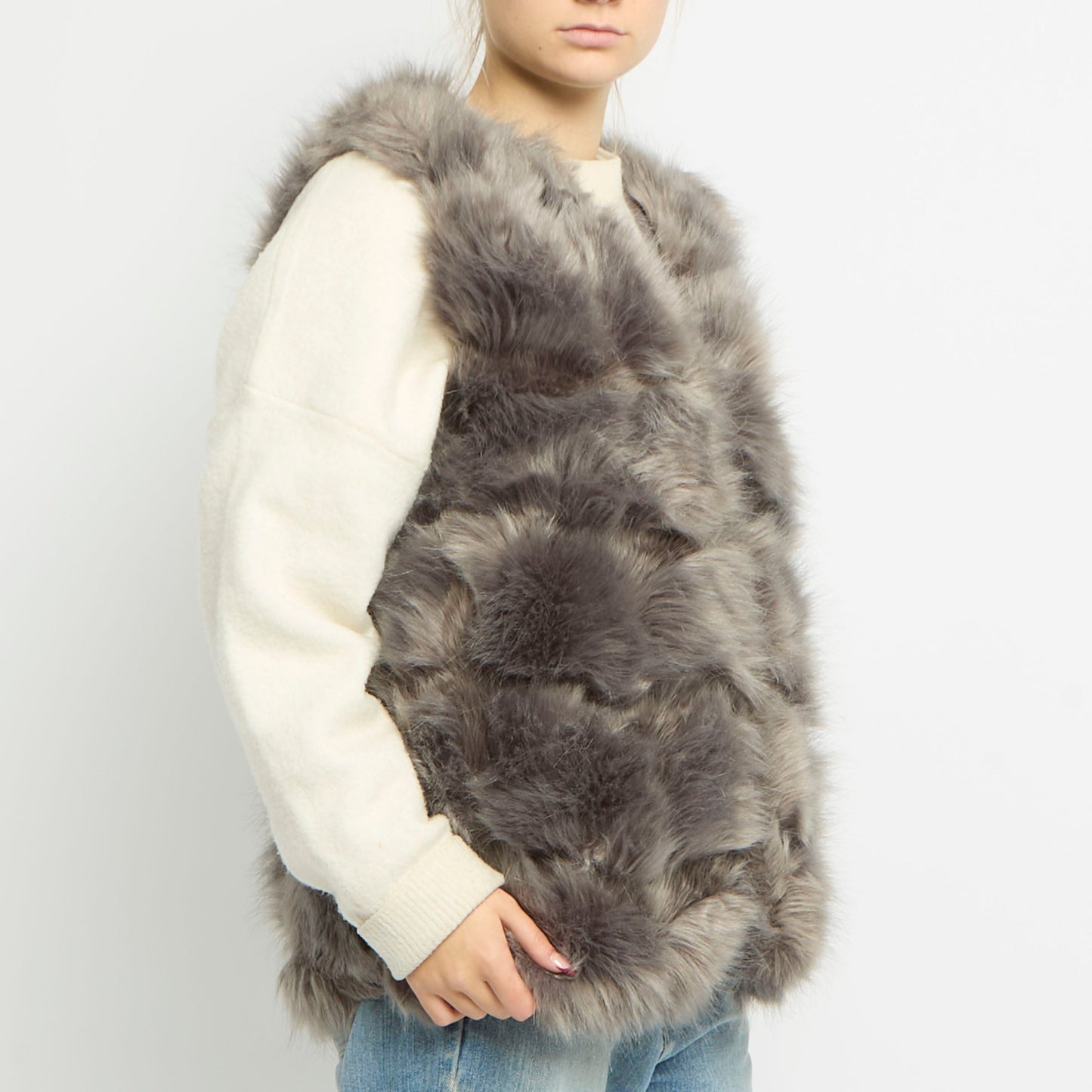 Faux Fur Gilet - UK 16