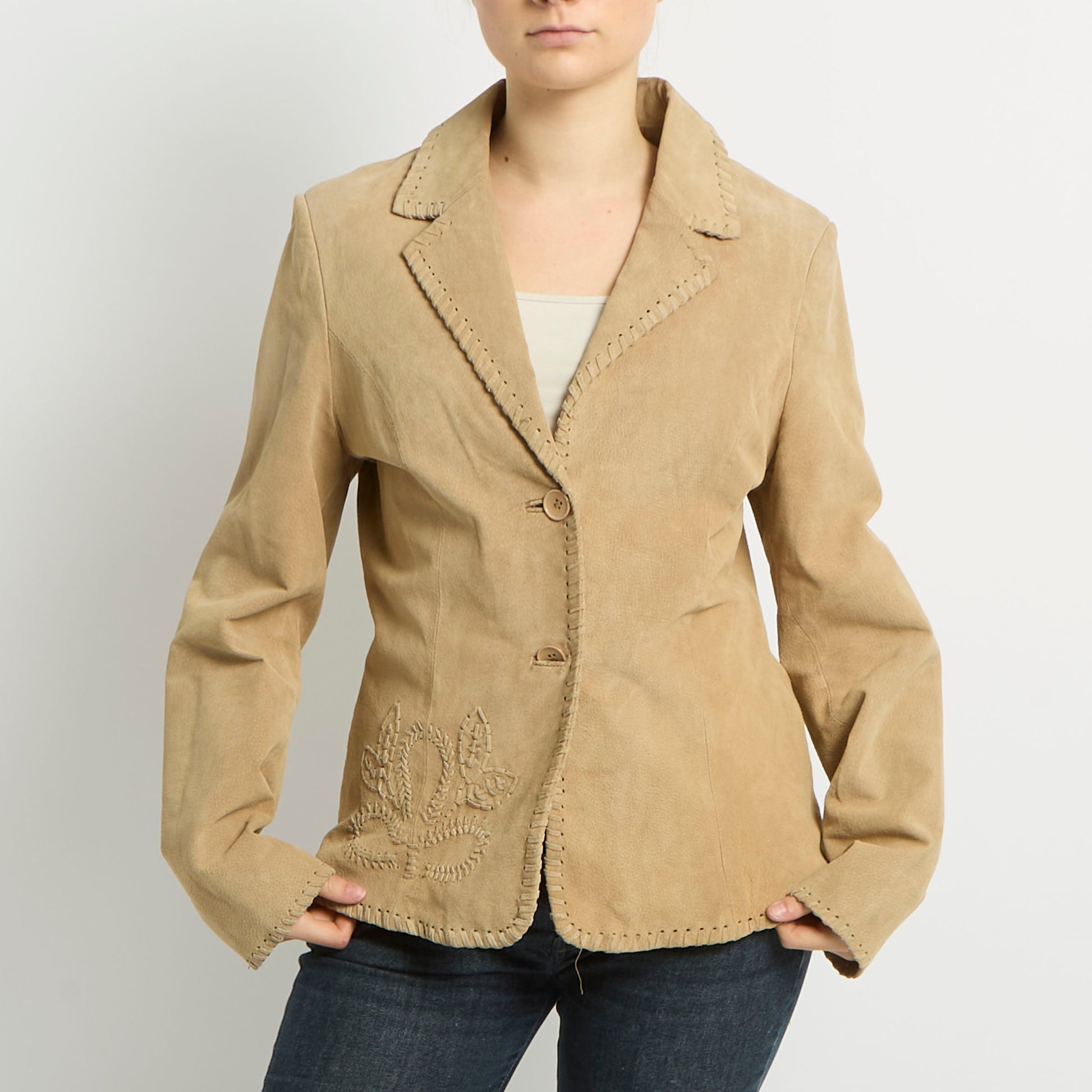 Suede Blazer Jacket - UK 8