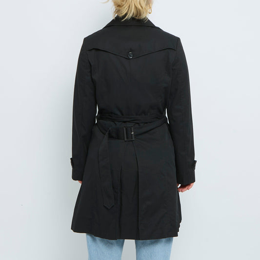 Buttoned  Double Breasted Trench Coat - UK 8