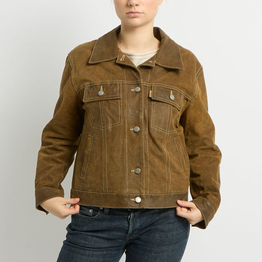 Suede Shirt Jacket - UK 8