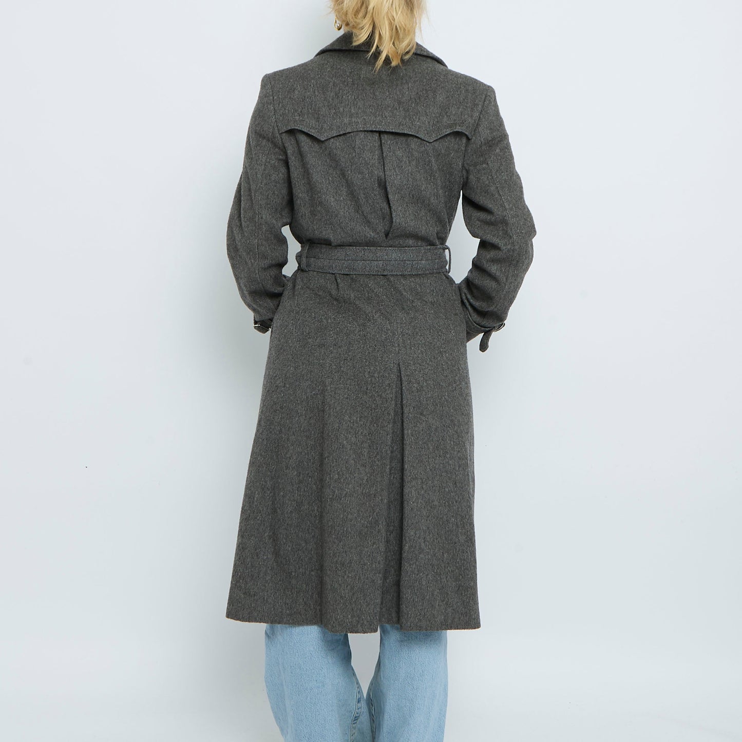 Belt  Cotton Double Breasted Trench Coat - UK 8