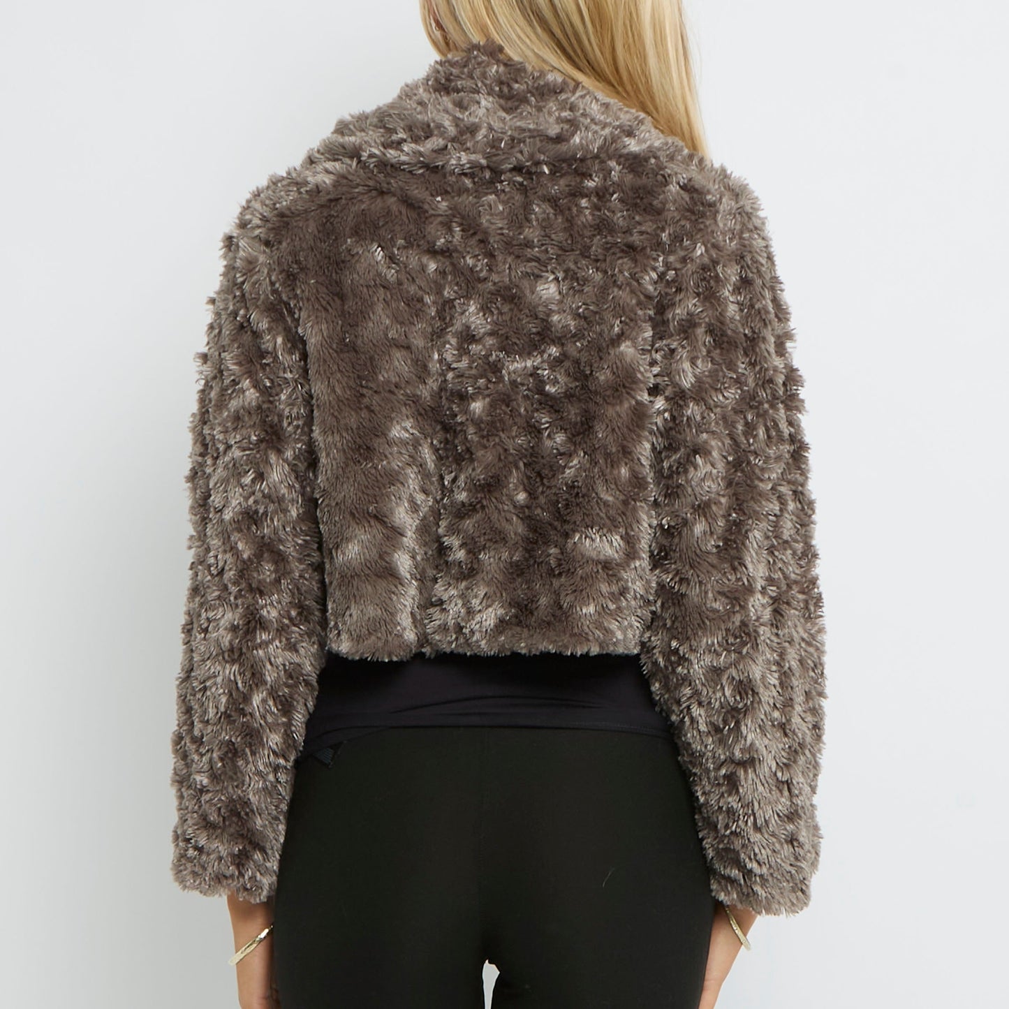 Faux Fur Bolero Style Jacket- UK 8