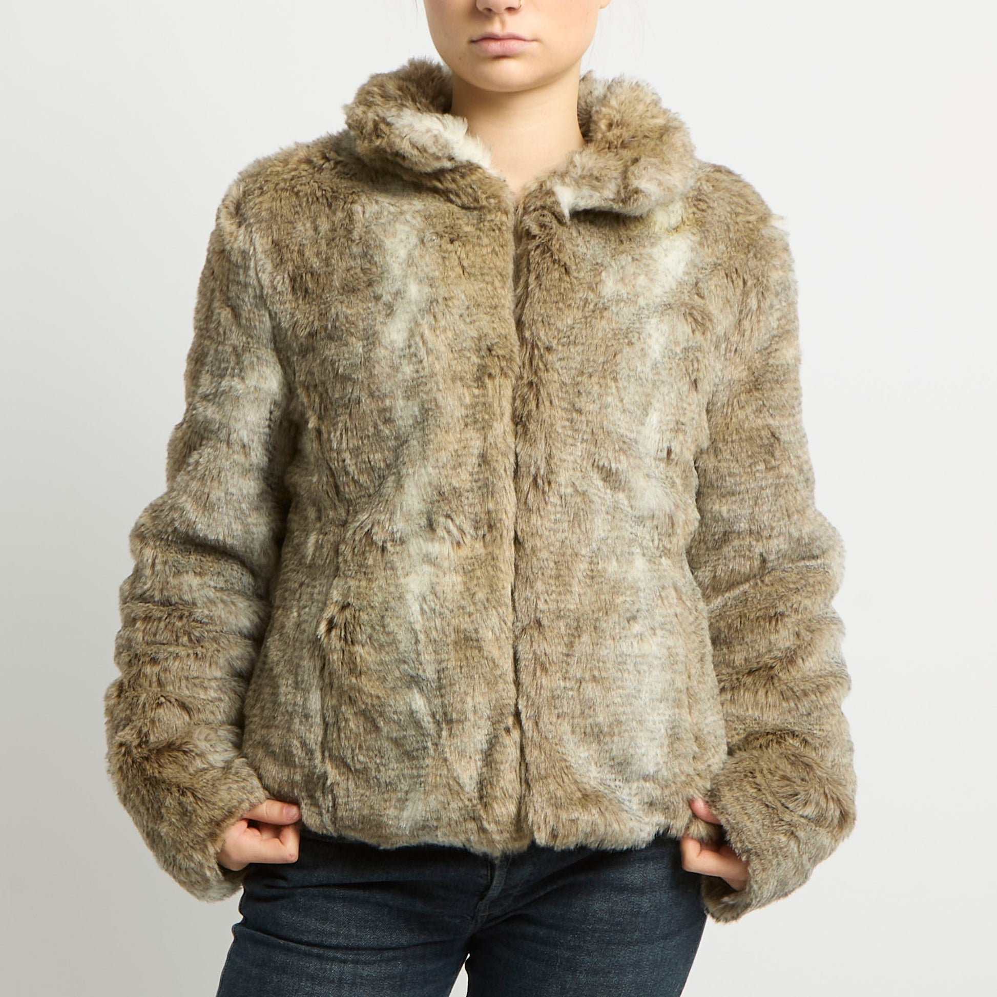 Faux Fur Jacket - UK 8