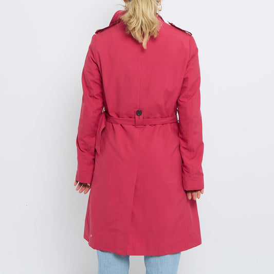 Belt  Buttoned Short Trench Coat - UK 8