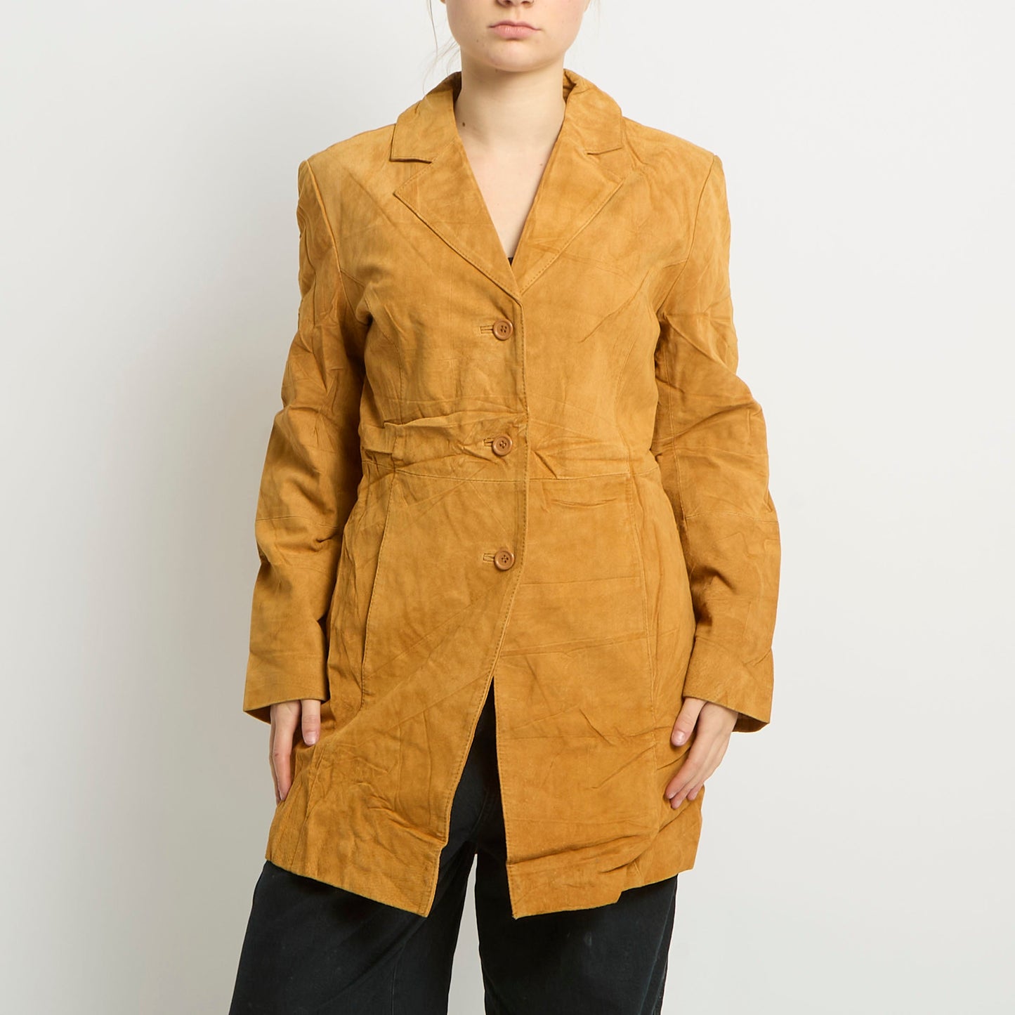 Suede Trench Coat - UK 12