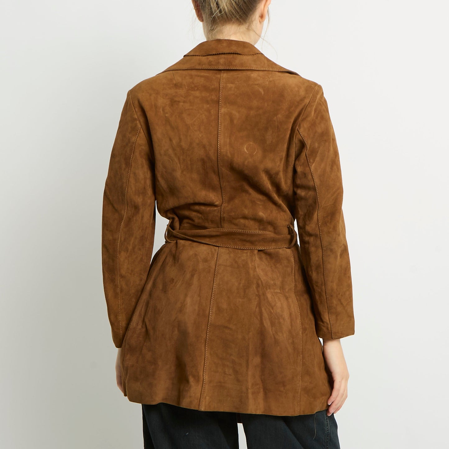 Suede Trench Coat - UK 12