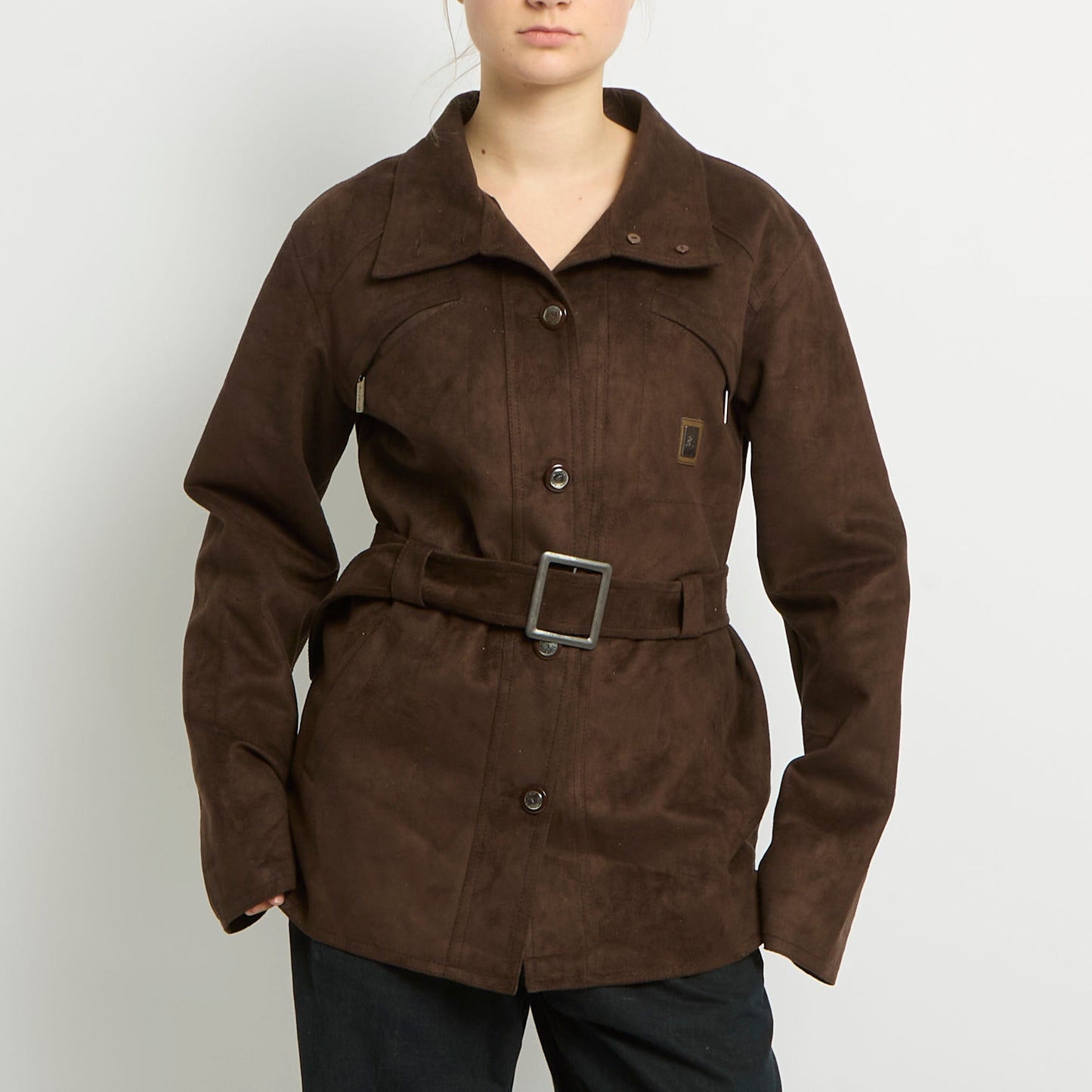 Suede Trench Coat - UK 18