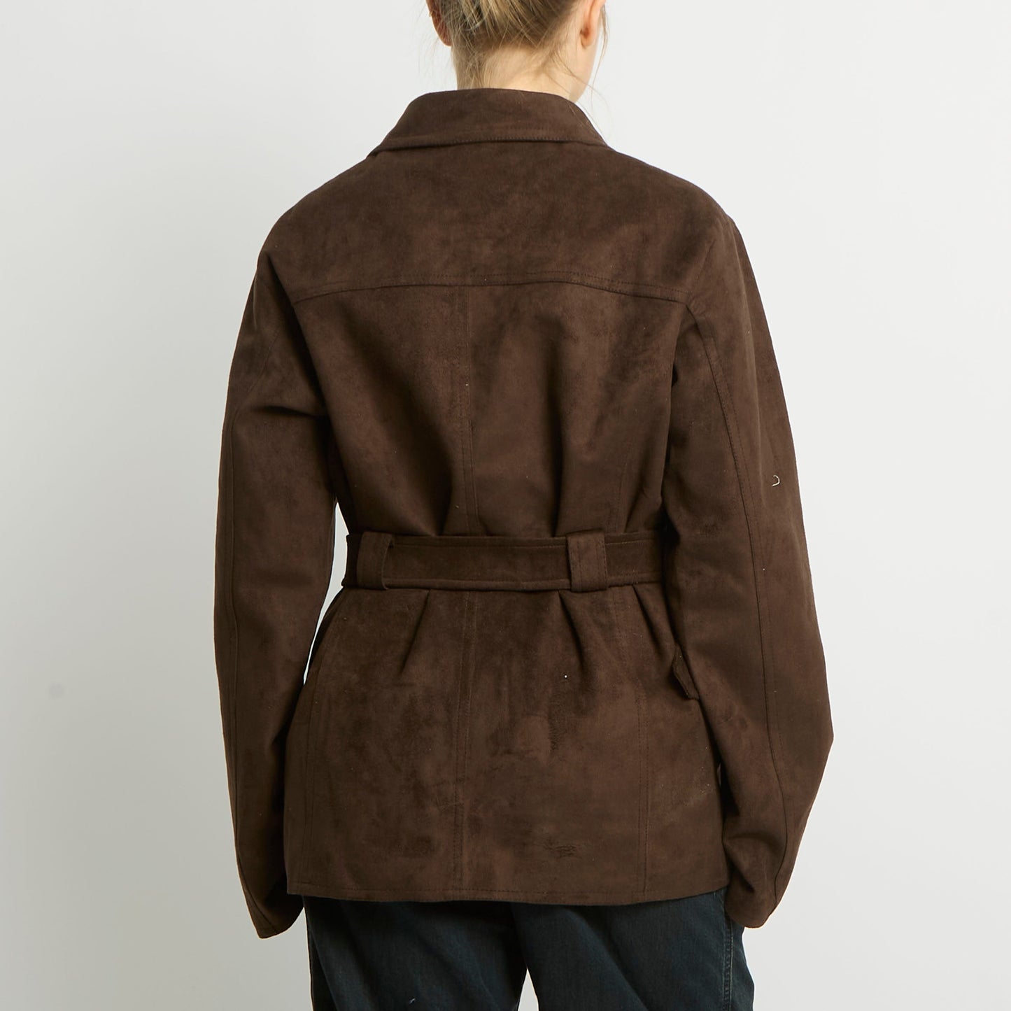 Suede Trench Coat - UK 18