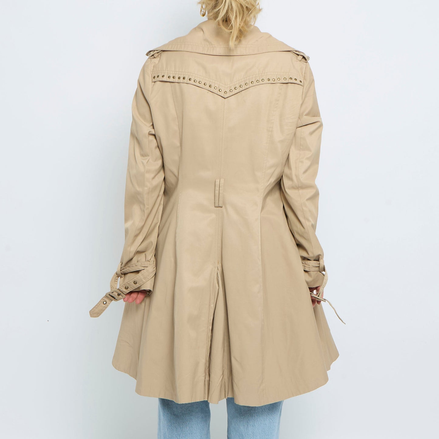 Miss Sixty Buttoned Long Trench Coat - L