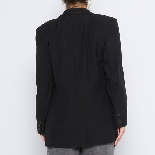 Buttoned Pocket  Blazer - L