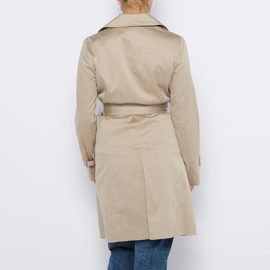 Double Breasted Trench Coat - M