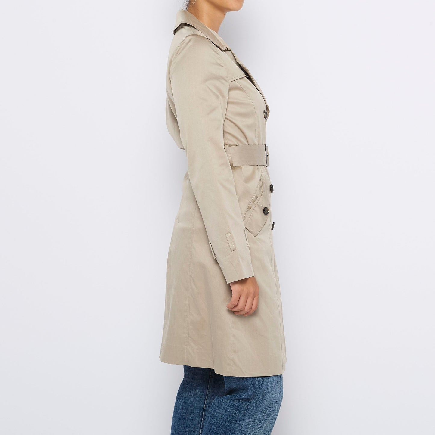 Double Breasted Trench Coat - M