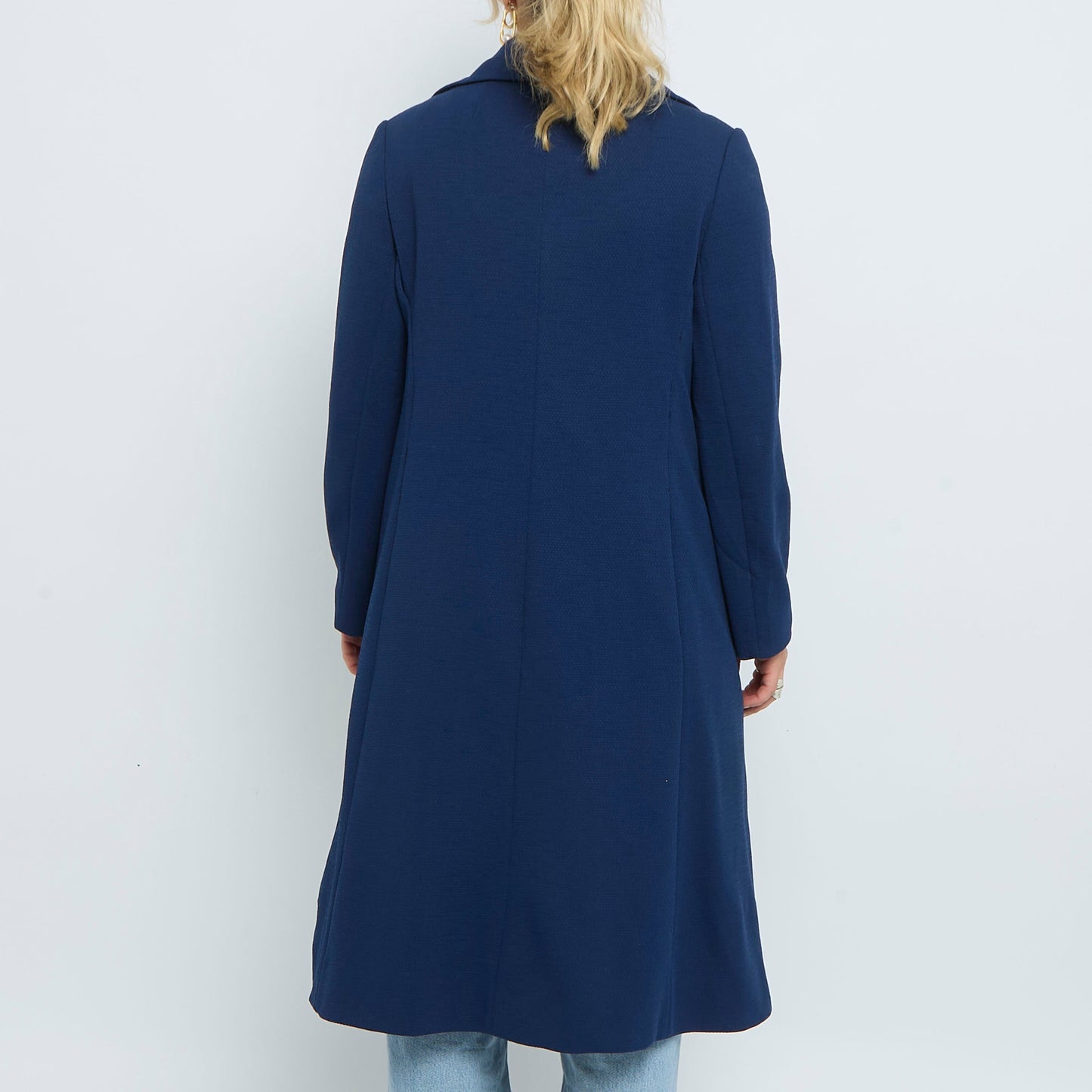 Betty Rose Lined Wool Trench Coat - M