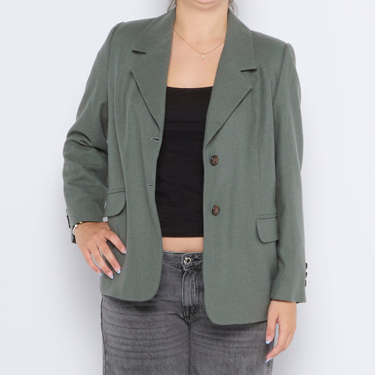 Woolen Oversized Blazer - M