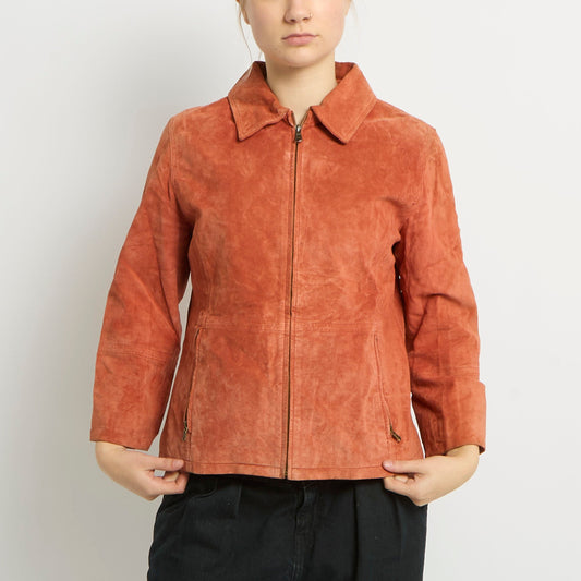 Suede Blouson Jacket - UK 12