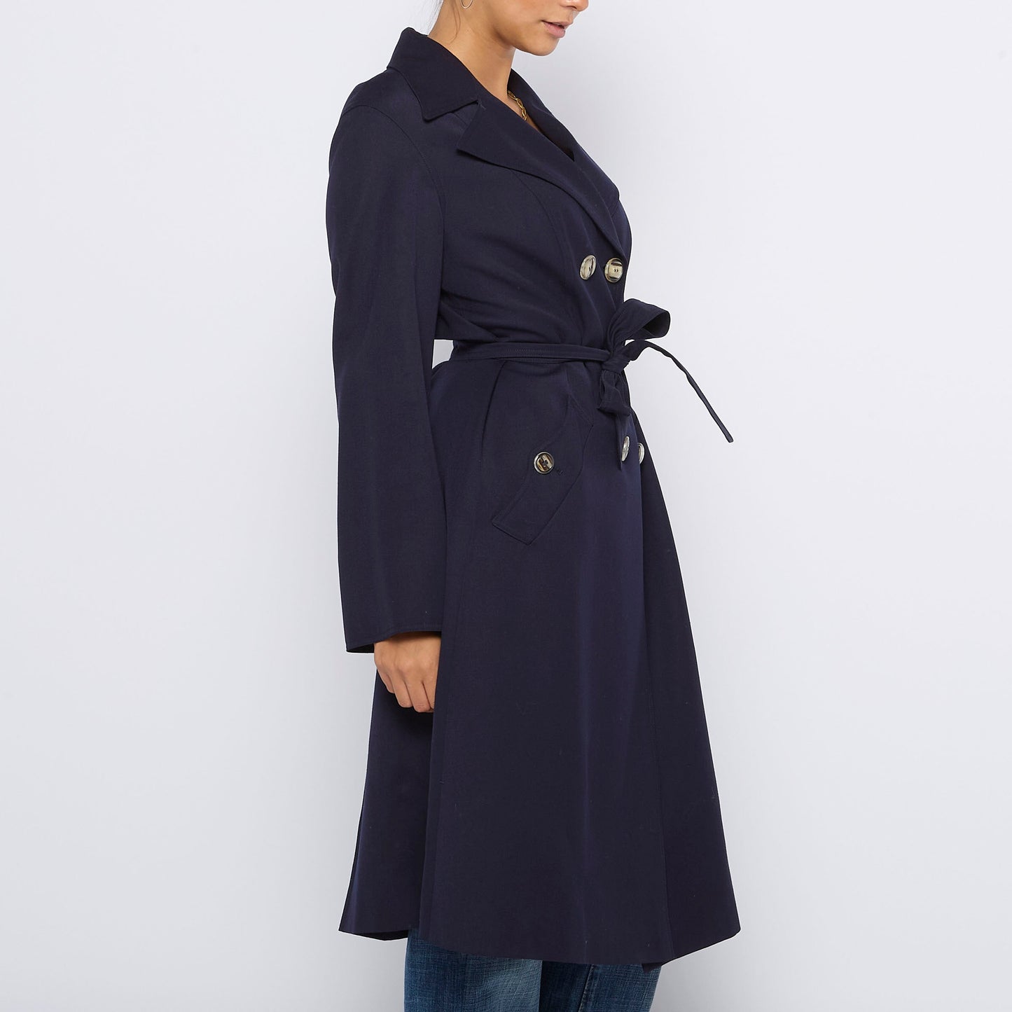 Double Breasted Trench Coat - S