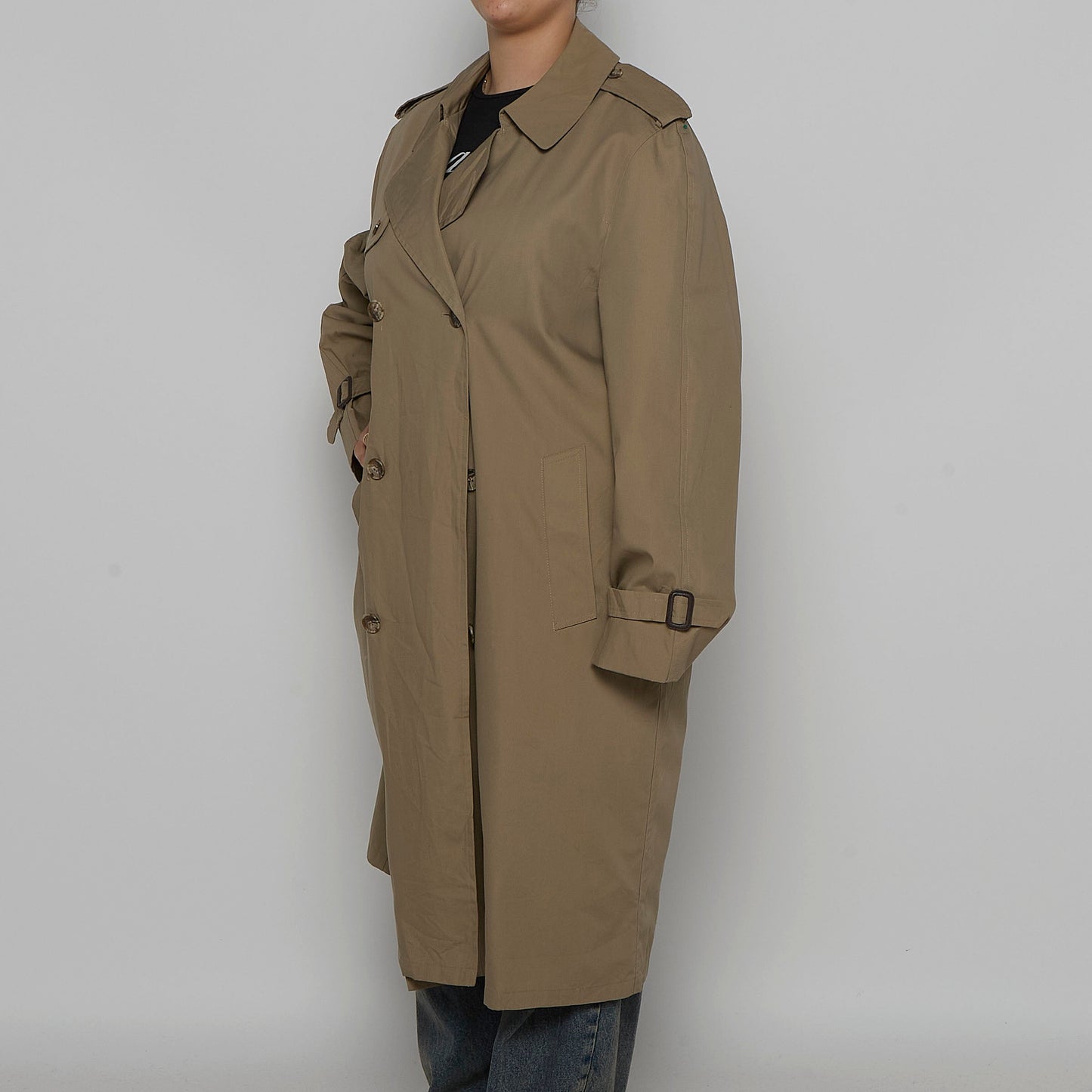 Double Breasted Trench Coat - XL