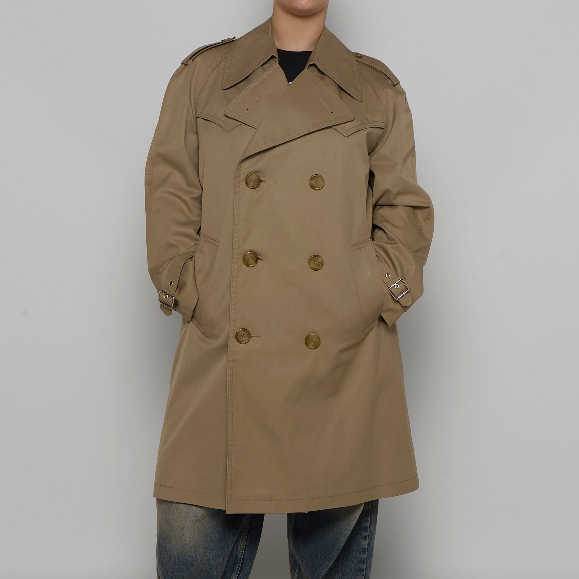 Double Breasted Trench Coat - XL