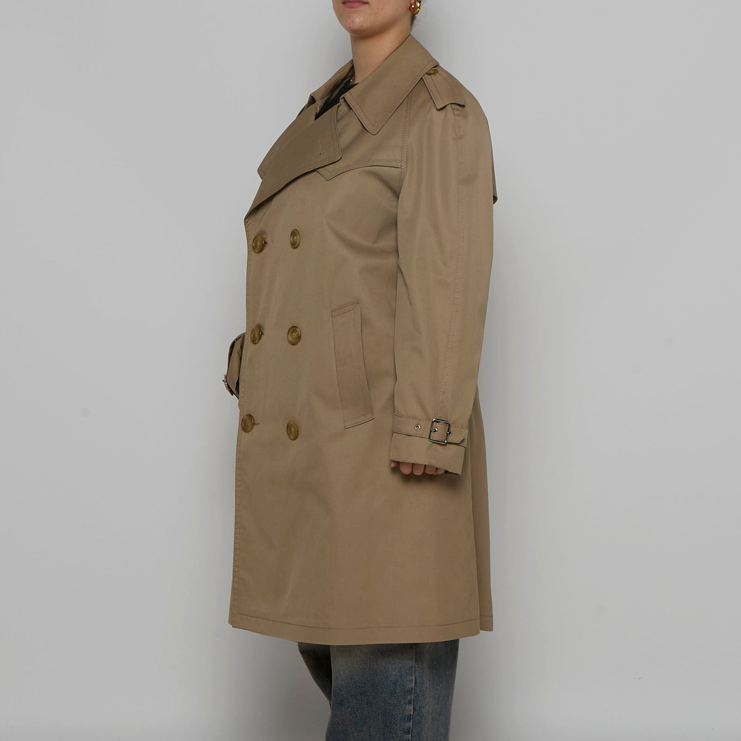 Double Breasted Trench Coat - XL