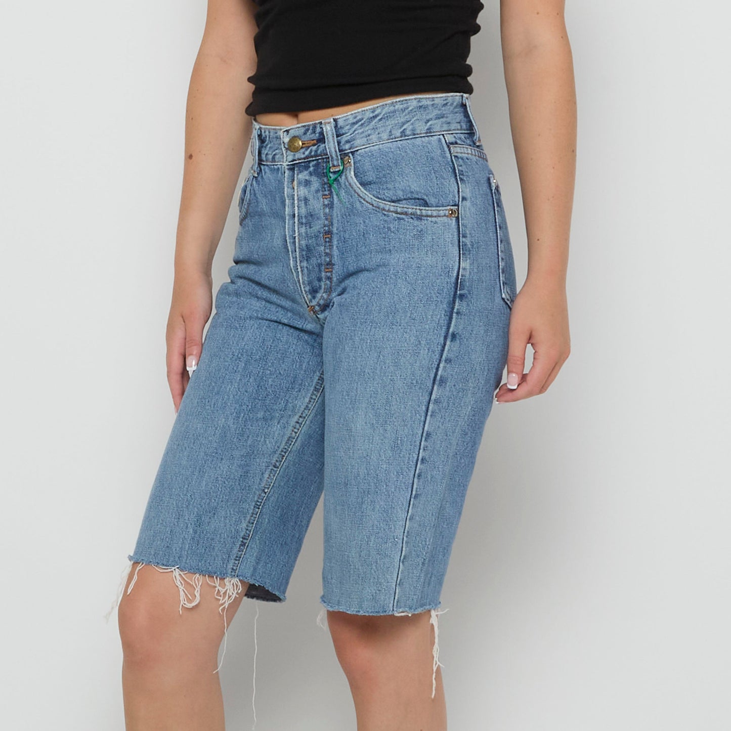 Trussardi Long Denim Shorts - UK 10