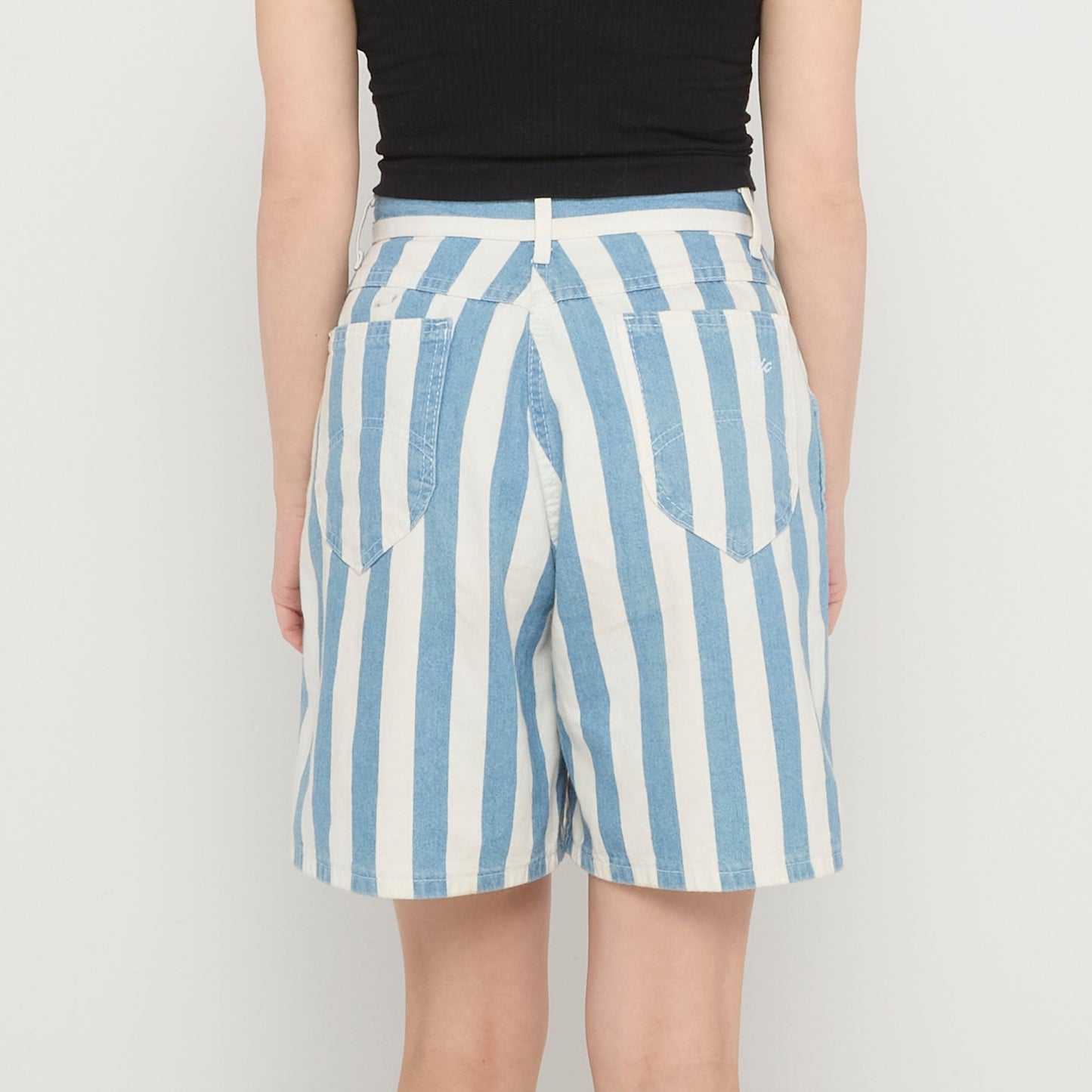 Stripe Denim Shorts - UK 10