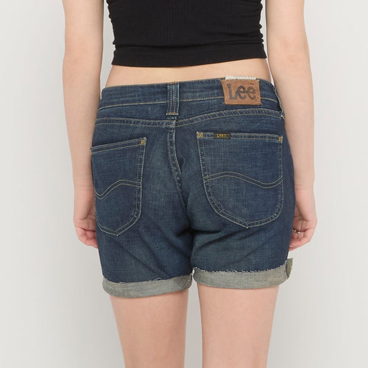 Lee Denim Turn Up Hem Shorts - UK 10