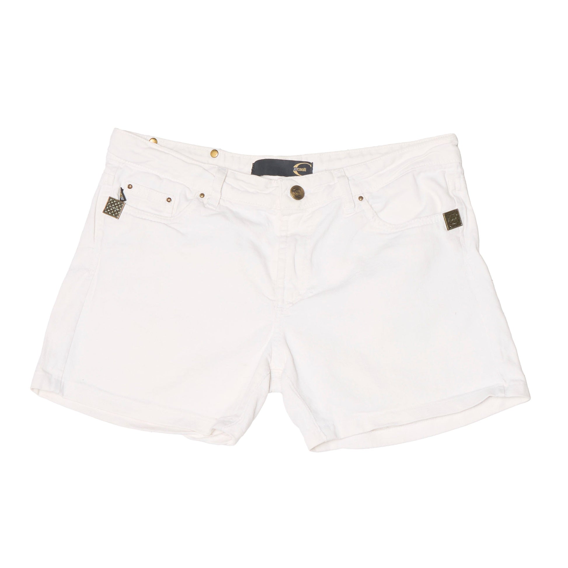 White Denim Shorts - 12