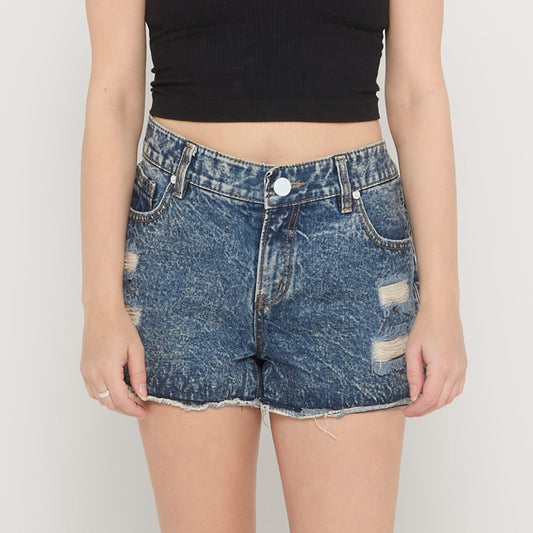 Washed Denim Shorts - UK 14