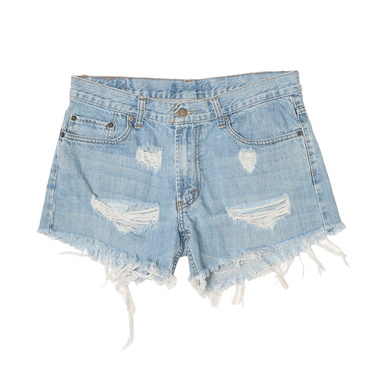 Levis Distressed Denim Shorts - UK 14