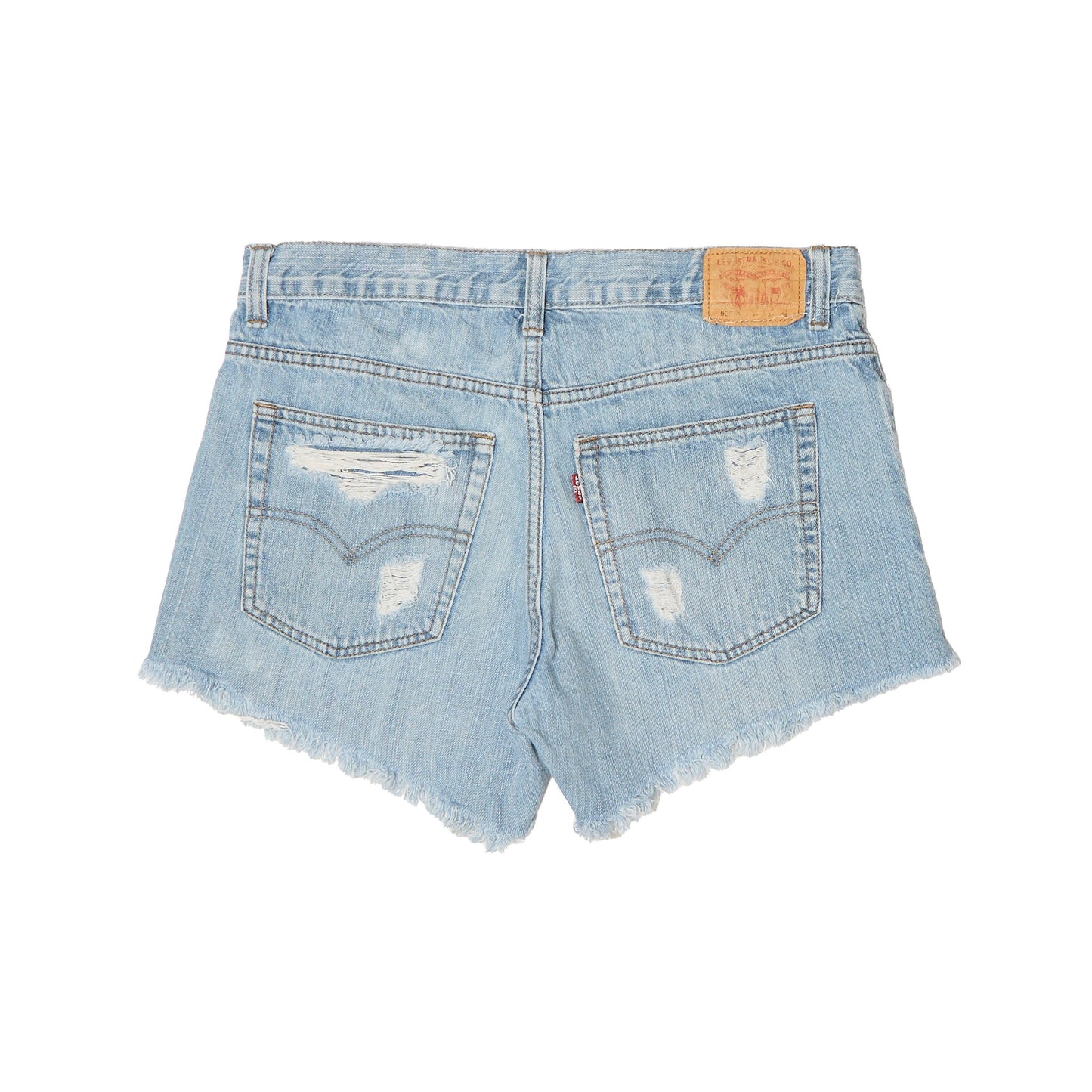 Levis Distressed Denim Shorts - UK 14