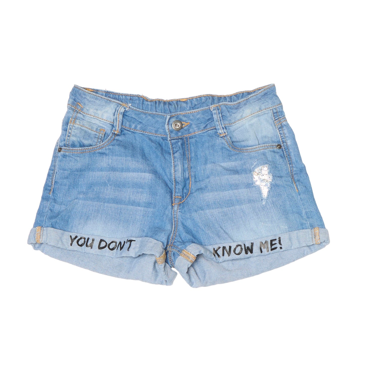 Page Denim Mini Shorts - 8