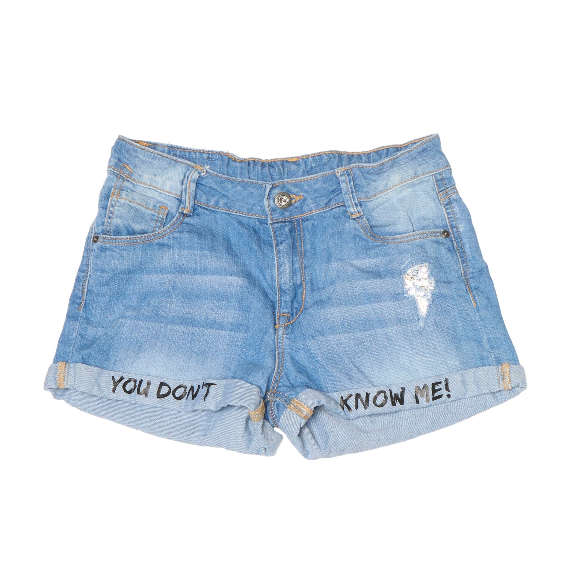 Page Denim Mini Shorts - 8