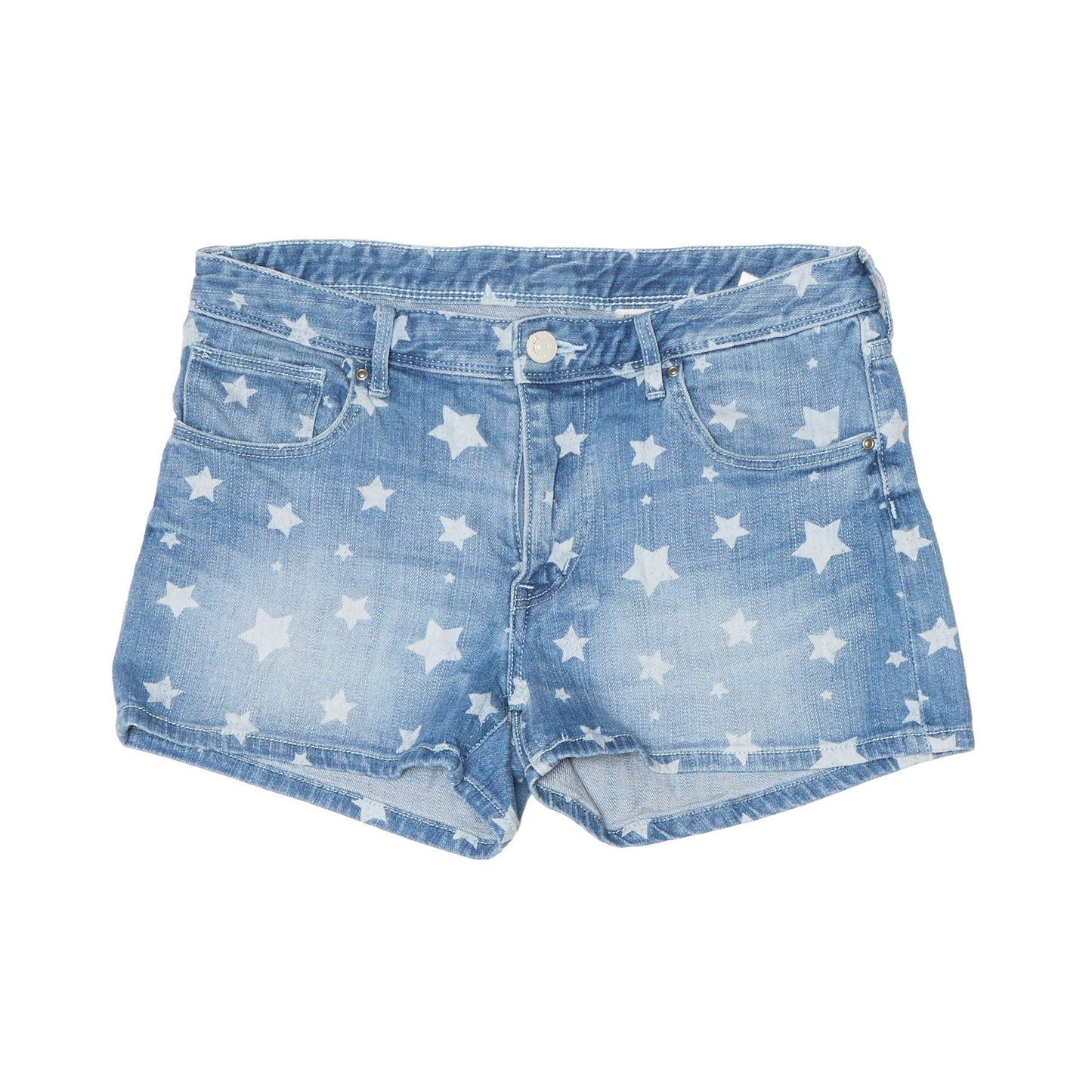 Star Print Denim Jeans - 8