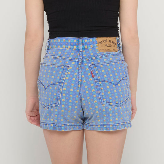 ed Denim Button Fly Shorts - UK 8