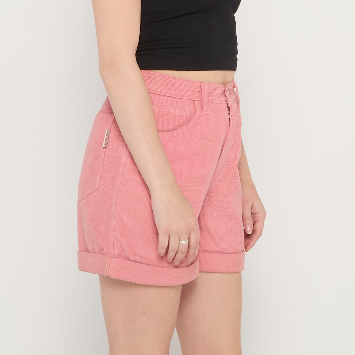 Stefanel Cord Turn Up Shorts - UK 8