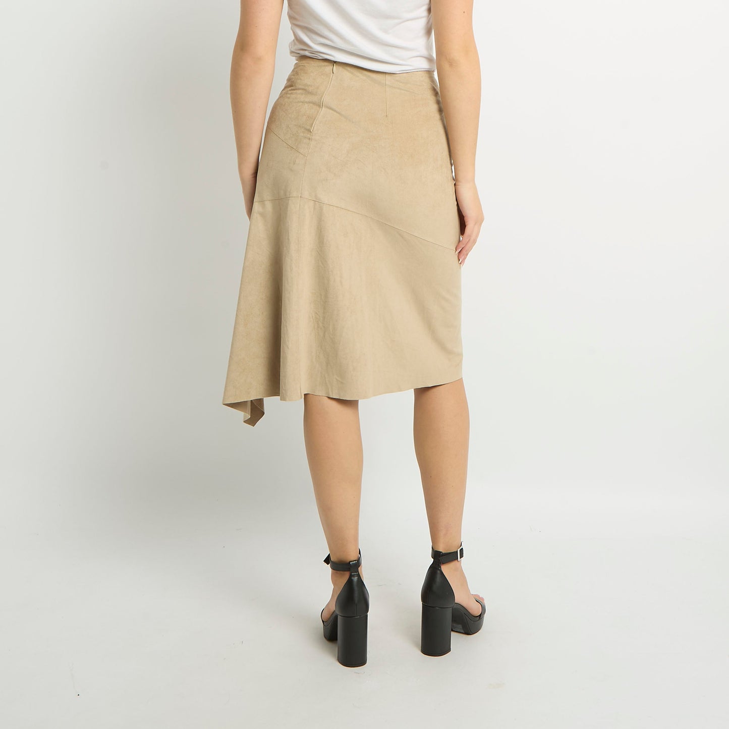 Suede Midi Skirt - UK 10