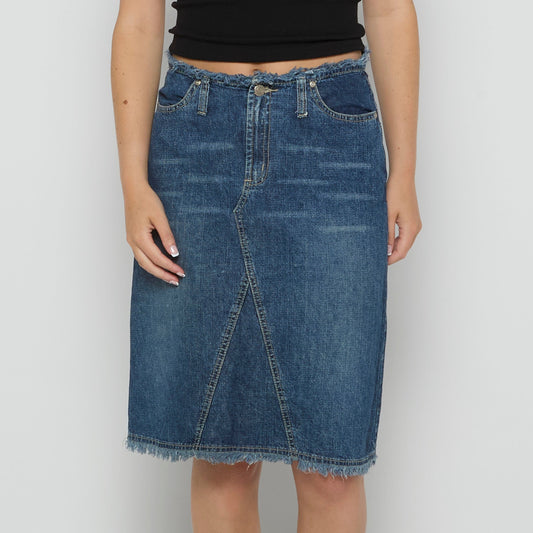 Fanty-Denim Midi Skirt - UK 10