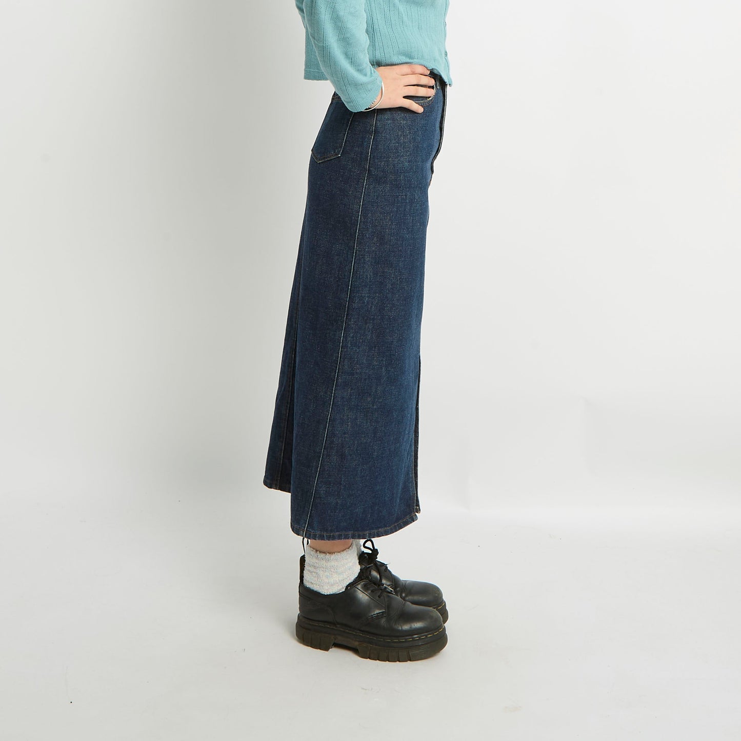 Denim Maxi Skirt - UK 10