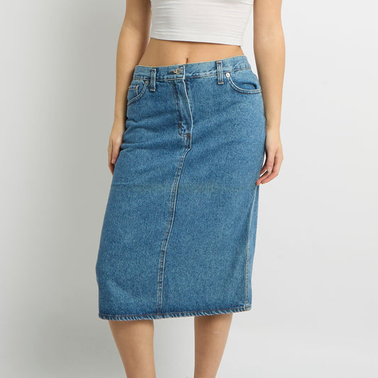 Denim Midi Skirt - UK 10