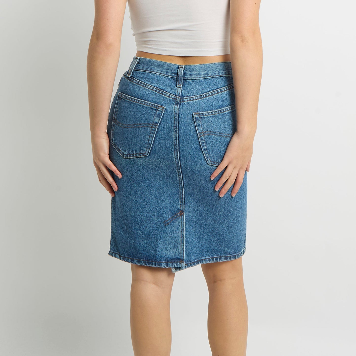 Denim Midi Skirt - UK 10