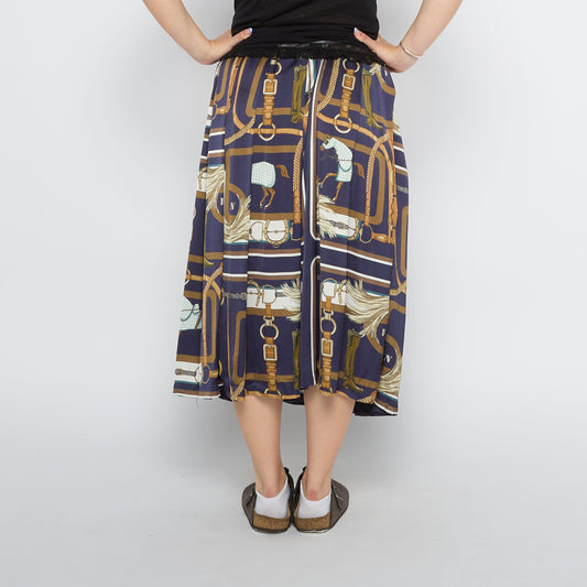 Graphic  Midi Skirt - UK 10