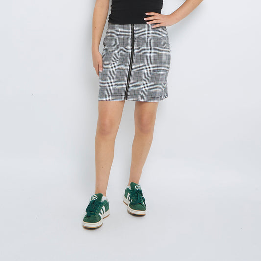 Tartan Knee Length Skirt - UK 10